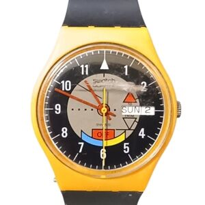 Vintage Swatch Yamaha Racer Gents Watch, Circa 1985